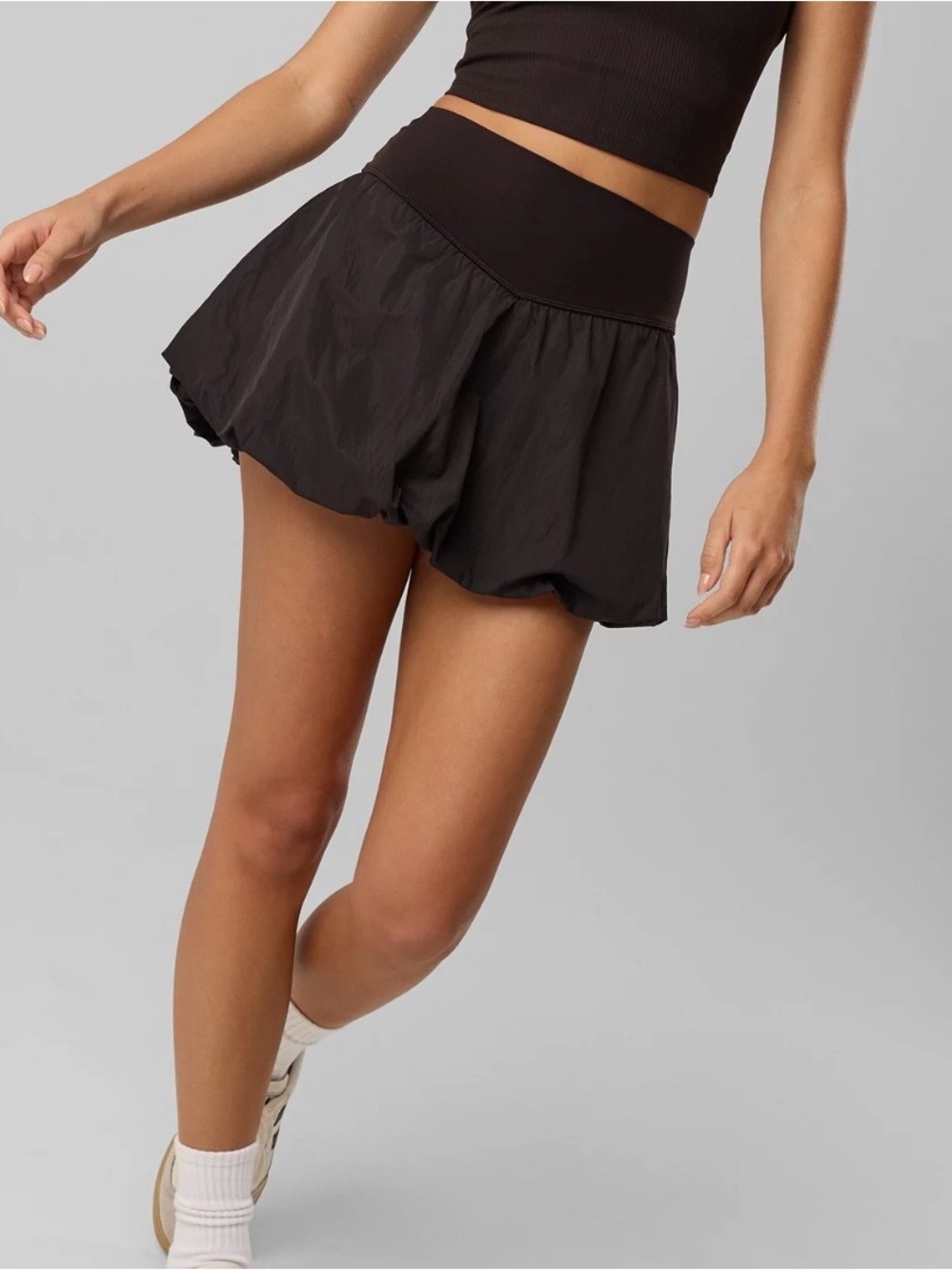 OFFLINE By Aerie Real Me Bubble Skort Black, Built In Shorts Comfy Size XS